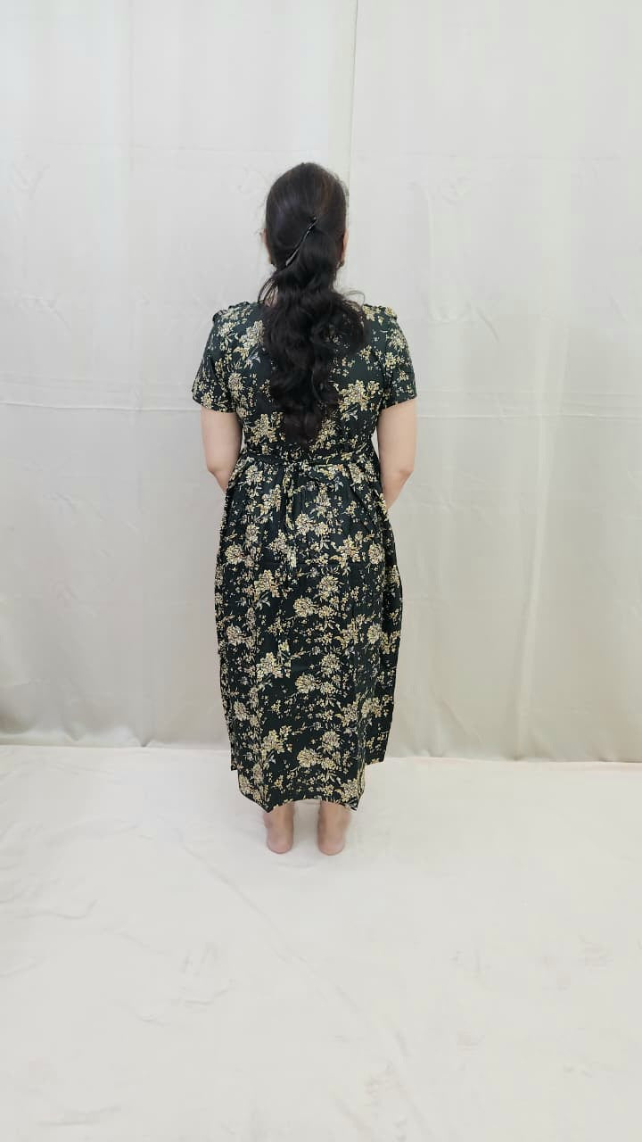 Green  Feeding Kurti with Dupatta